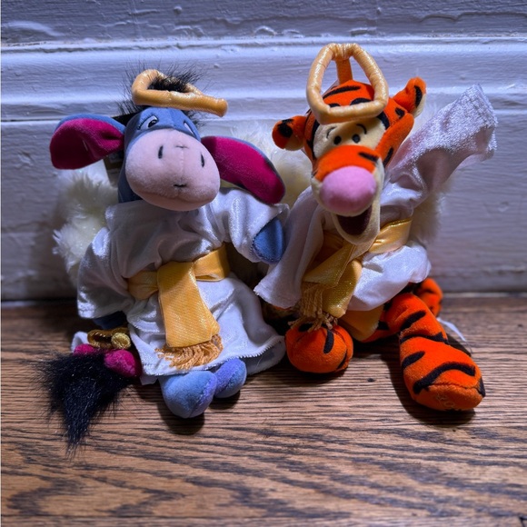 Disney Other - NWT Disney Store Vintage 2000 Tiger and Eeyore Angels Plush Set